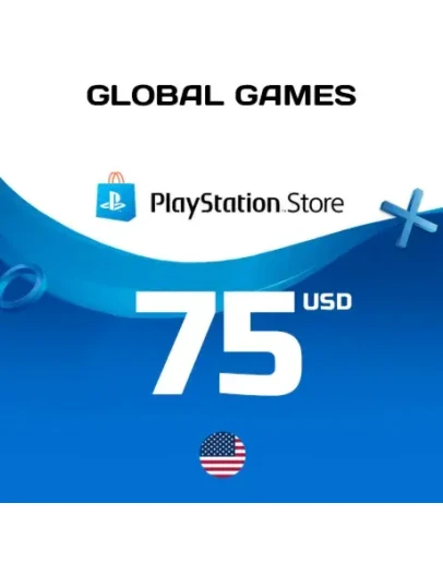 Карта PlayStation PSN 75 USD США КОД ПОПОЛНЕНИЯ