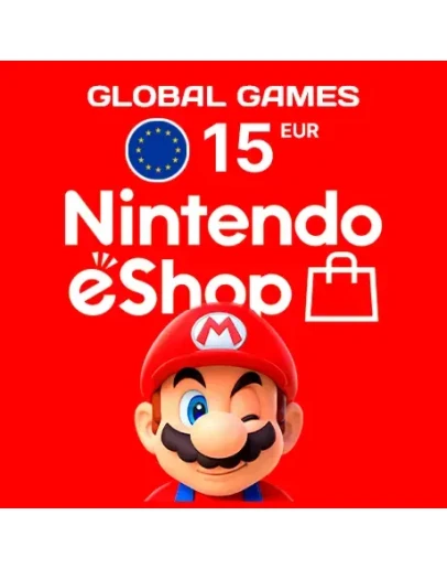 NINTENDO eSHOP15 EUR ЕВРОПАКАРТА ПОПОЛНЕНИЯ