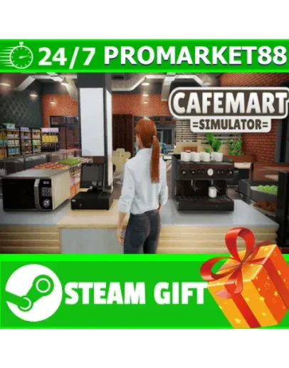 ВСЕ СТРАНЫ+РОССИЯ Cafemart Simulator STEAM GIFT