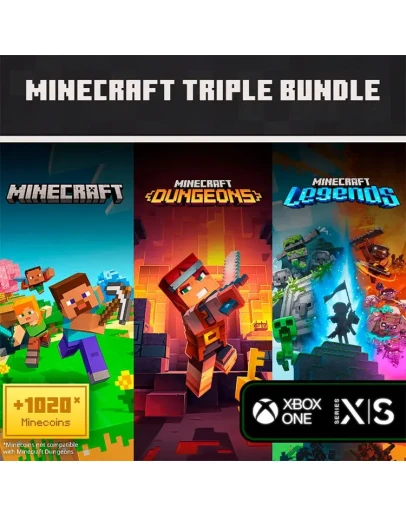 Minecraft Triple Bundle Xbox Ключ/Код Minecraft Triple Bundle Xbox Ключ/Код