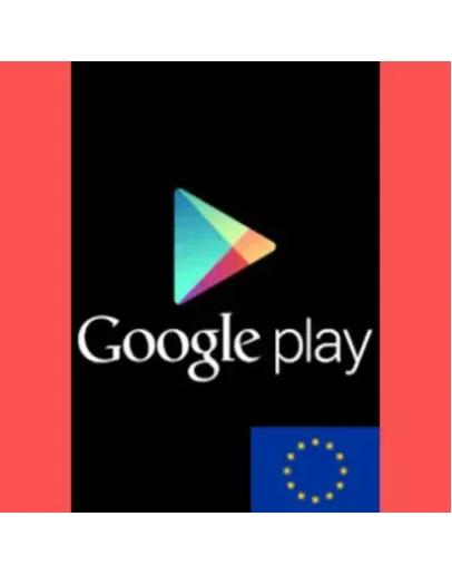Google Play EU 20 EUR Карта пополнения Европа