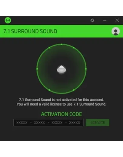 Ключ активации от Razer 7.1 Surround Sound