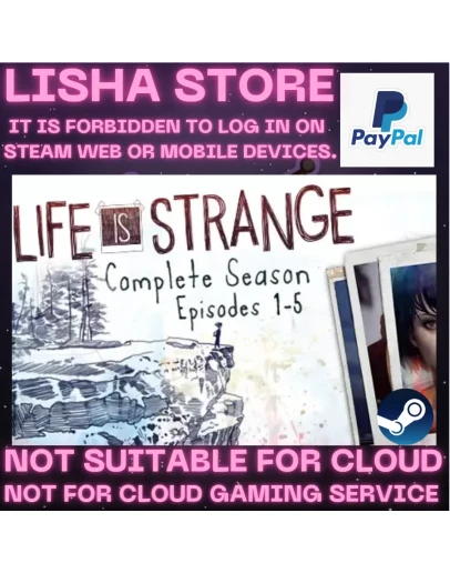 Life is Strange Complete Season (Episodes 1-5) 90 days