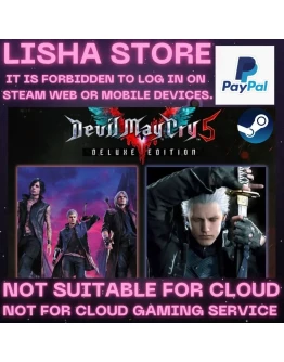 Devil May Cry 5 Deluxe Edition+Vergil Стим на 90 дней