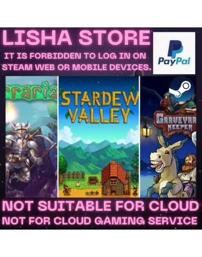 Stardew Valley+Graveyard Keeper+Terraria Steam 90 days