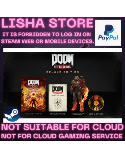DOOM Eternal Deluxe+The Ancient Gods Part 1+ 2 90 days