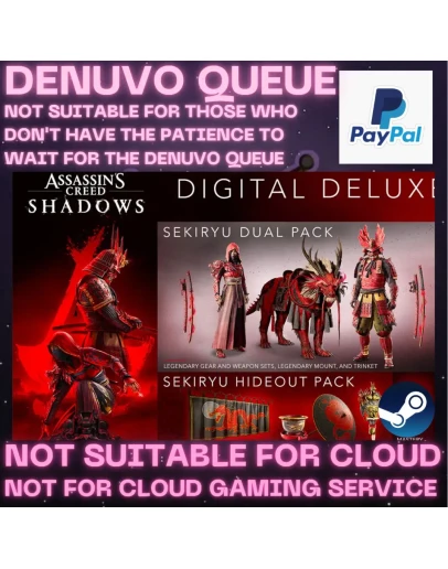 Assassin's Creed Shadows Deluxe+DENUVO На 30 или 90 дне