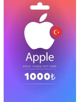 Подарочная карта Apple iTunes 1000 TRY Турция