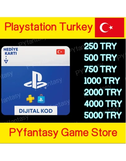 Playstation Network PSN250-500-750-1000 TRY (Turkey)