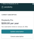 Perplexity AI Pro + Comet 1 год приватная Легко