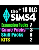 SIMS 4 + 18 DLC (7 доп3 наб6 кат2 ком) на 1 мес