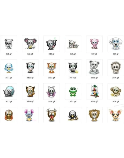 Анимированные зверушки + БОНУС