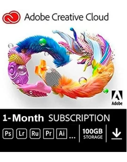 ADOBE CREATIVE CLOUD 1 MONTH KEY-INSTANT