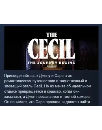 The Cecil: The Journey Begins STEAM GIFT РОССИЯ