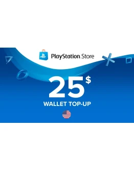 Подарочная PSN карта PlayStation Network 25(USA)