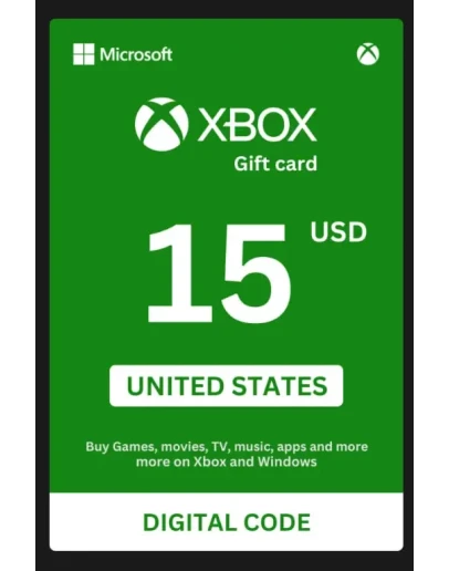 Xbox Карта Пополнения 15 (USD) США