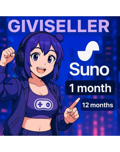 SUNO AI PRO PREMIER ПРОДЛЕНИЕ 112 МЕСЯЦЕВ