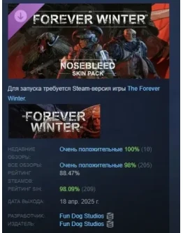The Forever Winter - Nosebleed Skin Pack STEAM РОССИЯ