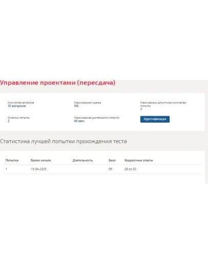 Управление проектами.Тест Синергия/МТИ 2025г (93 балла)