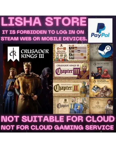 Crusader Kings 3 III Full DLC Steam Offline на 90 дней
