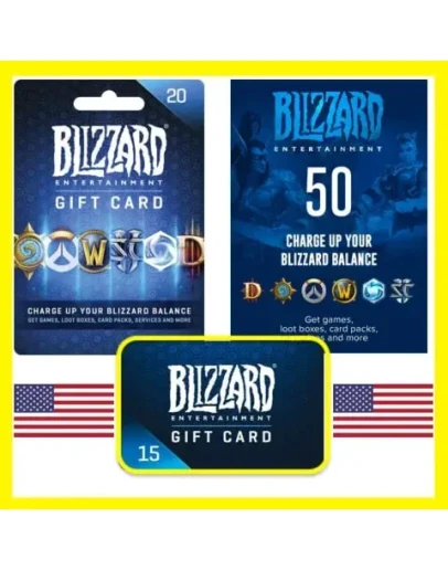 ПОДАРОЧНЫЕ КАРТЫ Battle.net 5-500 USD США