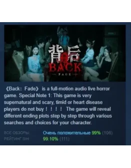 BackFade АВТОДОСТАВКА STEAM РОССИЯ BackFade АВТОДОСТАВКА STEAM РОССИЯ