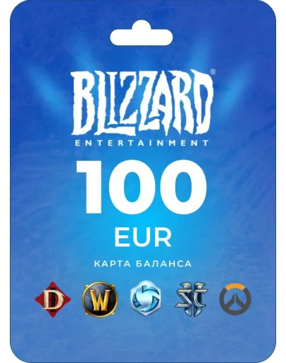 Blizzard Gift Card 100 EUR Battle.net Регион EU 0