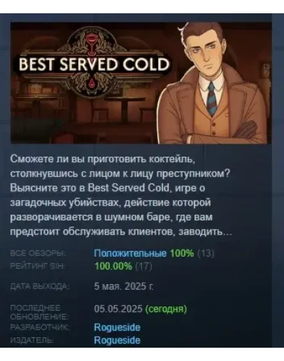 Best Served Cold АВТОДОСТАВКА STEAM РОССИЯ