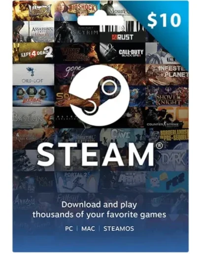 STEAM WALLET GIFT CARD 10 USD + ТУРЦИЯ / АРГЕНТИНА