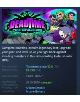 Deadtime Defenders АВТОДОСТАВКА STEAM РОССИЯ Deadtime Defenders АВТОДОСТАВКА STEAM РОССИЯ
