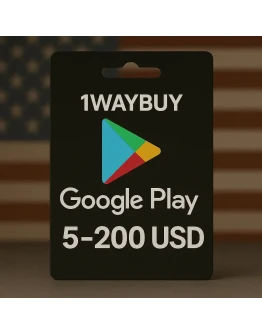 СШАГУГЛ ПЛЕЙ 5-200 USDподарочная карта play код