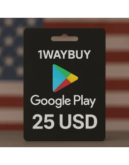 СШАГУГЛ ПЛЕЙ 25 USDПодарочная карта код оплаты