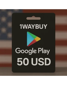 СШАГУГЛ ПЛЕЙ 50 USDПодарочная карта код оплаты