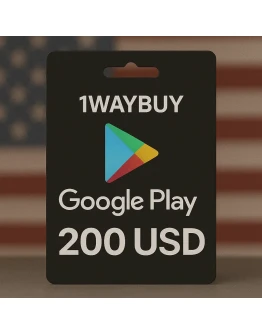 СШАГУГЛ ПЛЕЙ 200 USDПодарочная карта код оплаты