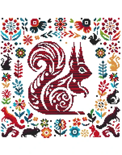 Эксклюзив. схема для вышивки крестом 