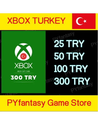 Xbox Gift Card 25/50/100/300 TL (Турция)