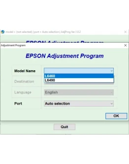 Epson L6460 L6490 Adjustment Program