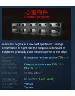 Haunted Property АВТОДОСТАВКА STEAM РОССИЯ