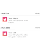 Tinder Premium Upgrade (GoldPlatinum Multi-Country)
