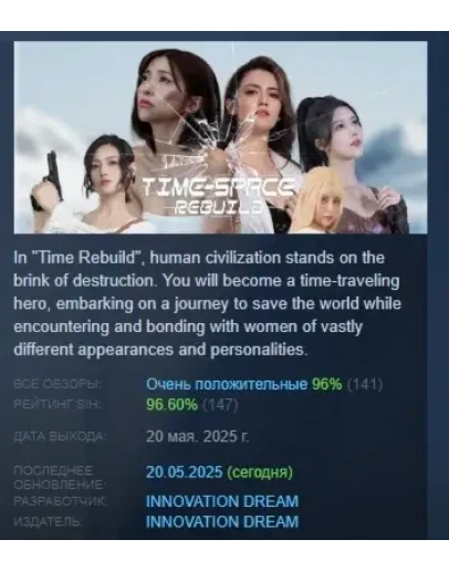 Time Space Rebuild АВТОДОСТАВКА STEAM РОССИЯ