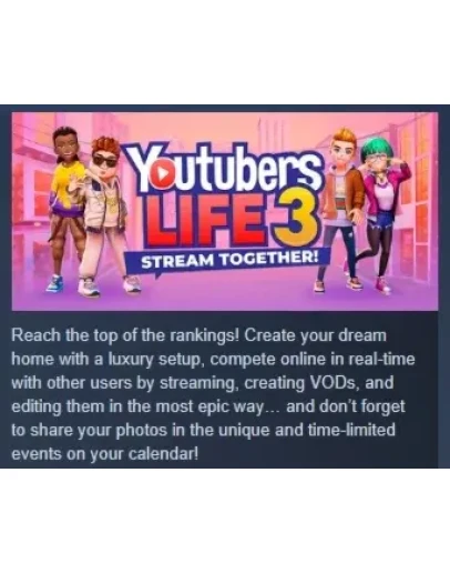 Youtubers Life 3 - Stream Together! STEAM GIFT РОССИЯ
