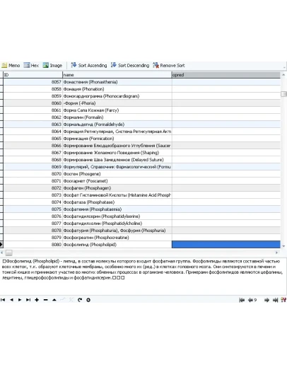 MySQL dump базы данных болезней и симптомов. (контент)