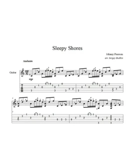 Sleepy Shores (Джонни Пирсон) ноты для гитары