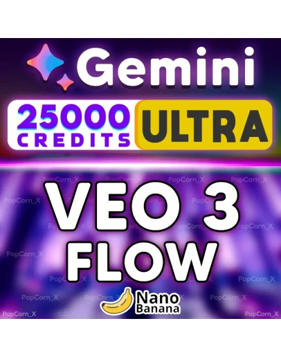 Gemini Ai ULTRA Veo3 + FLOW 25000 Credits 1 МЕСЯЦ