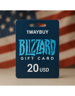 СШАБлиззард Battle.net 20 USD Подарочная карта код СШАБлиззард Battle.net 20 USD Подарочная карта код