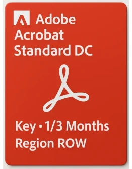 ADOBE ACROBAT STANDARD DC KEY 1/3 Months ROW