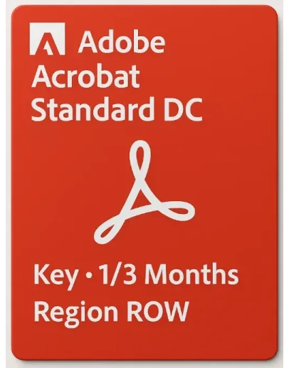 ADOBE ACROBAT STANDARD DC KEY 1/3 Months ROW