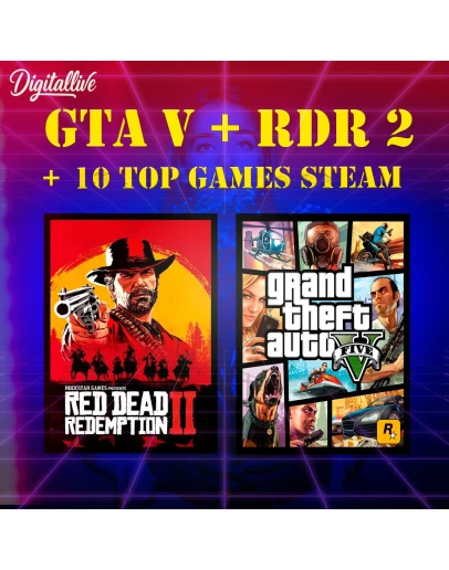 GTA 5, RDR 2 и Ещё 10 Игр Мега Коллекция Steam