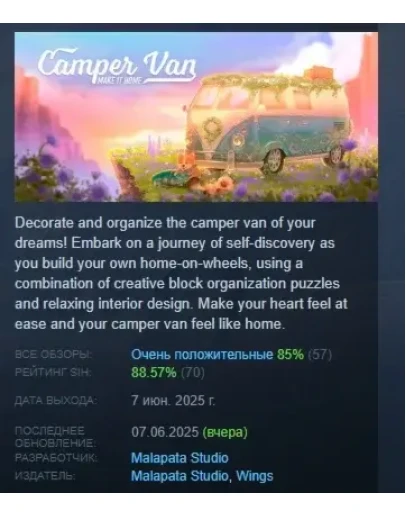 Camper Van: Make it Home АВТОДОСТАВКА STEAM РОССИЯ