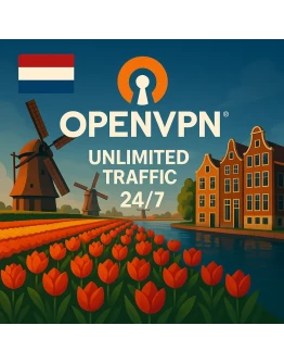 OPENVPN NETHERLAND БЕЗЛИМИТНЫЙ АВТО 1/2/3 МЕСЯЦА 3DEV